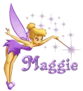 Tinkerbell Purple GlitterSparkled - Maggie