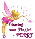 Tinkerbell GlitterSparkled Pink - Sharing sum Magic, Perry