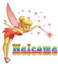 Tinkerbell GlitterSparkled Rainbow - Welcome