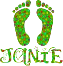janie hippie foot print