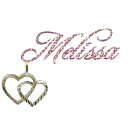 Melissa double heart charm