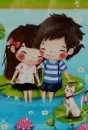 BOY,GIRL,&,CAT,IN LAKE