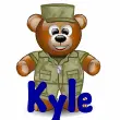 Military Soldier Teddy Bear (animated)- Kyle