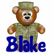 Military Soldier Teddy Bear- Blake