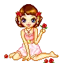 Girl with flowers