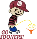 Oklahoma Sooners pee on Longhorns