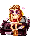 Cute doll w/car