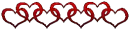red intertwined hearts - div - vday