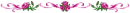 pink ribbon flowers - div