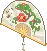 White Fan with design