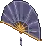 Blue Fan without design