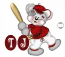 TJ baseball bear 