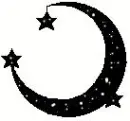 black moon & stars
