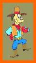 DOG IN COWBOY OUTFIT