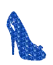 blue high heel