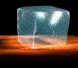 melting ice cube