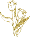 gold flowers