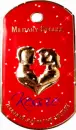 Military Spouse (toughest job in the world) Dog Tag (with sparkles)- Kessie