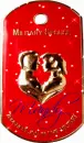 Military Spouse (toughest job in the world) Dog Tag (with sparkles)- Mandy