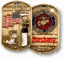 Marine Brat Dog Tags (with sparkles)- Bethany