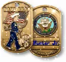 Navy Brat Dog Tags (with sparkles)- Hunter Jr.