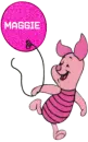 Maggie piglet balloon