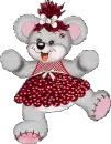 girly bear with dress