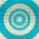 Blue/tan waterdrop Lego style