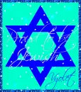 Shield of David (with sparkles)- Proud to be Jewish (Vyolet)