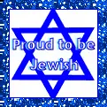 Shield of David (glitter boarder)- Proud to be Jewish