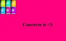 LOVE CONVERS