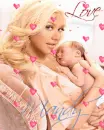 Christina Aguilera with baby (with floating hearts)- Mandy