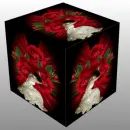 3d red roses