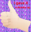 i gave it a thumbs up
