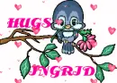 bird with hearts