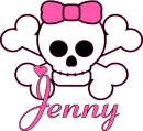 Jenny color change skull with bow
