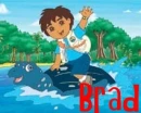 Diego on turtle in water- Brad