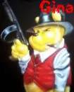 Gangster Pooh with tommy gun (with lightning)- Gina