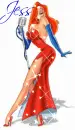 Roger the Rabbit Jessica Rabbit (with sparkles)- Jess