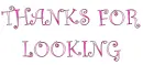 Thanks for looking