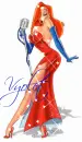 Roger the Rabbit Jessica Rabbit (with sparkles)- Vyolet