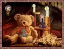 teddy bear with candles