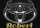 Toyota Silver & Black with horns Logo- Robert