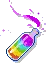 Rainbow sand in a bottle