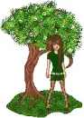 standing under tree