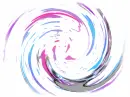 blue and pink swirl