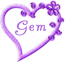 Gem purple heart