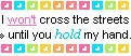 hold my hand