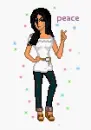 Peace (glittery)