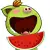 Pig and watermelon